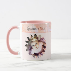 Benutzerdefinierte Blume Form Foto Pastell Wasserf Tasse