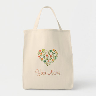 Benutzerdefinierte Blume Herzfunktion Tasche
