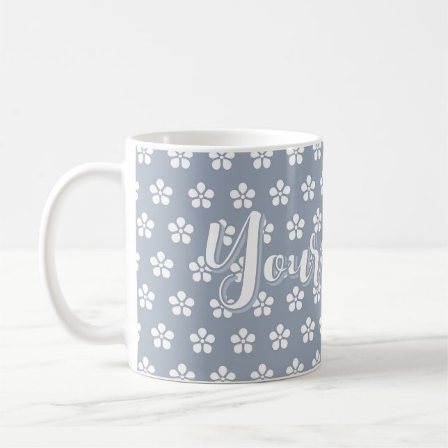 Benutzerdefinierte Blumen Kaffeetasse (Links)