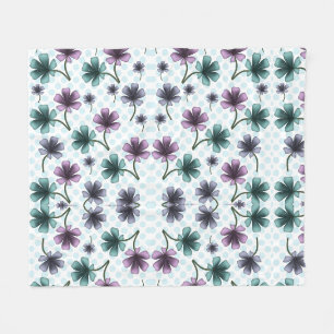 Benutzerdefinierte Blumenmusterdecke Fleecedecke