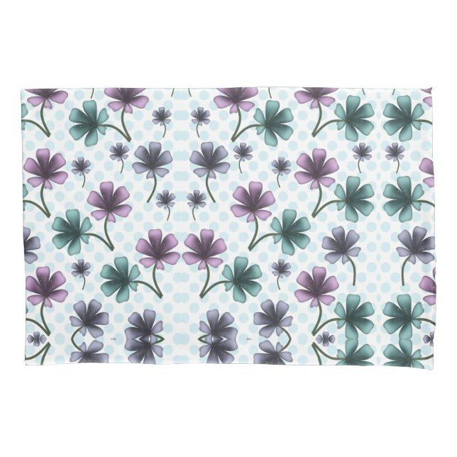 Benutzerdefinierte Blumenmusterdecke Kissenbezug (Vorderseite)