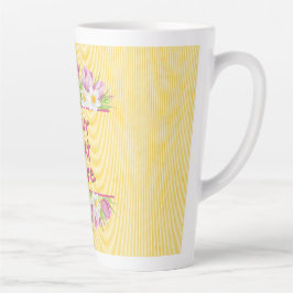 Benutzerdefinierte Blumige Tulpe und Narzisse Milchtasse