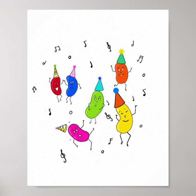 Benutzerdefinierte Bohnen. süße Bohnen Poster (Vorne)