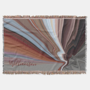 Benutzerdefinierte Boho-Marmor-Wasserfarbe Herbsts Decke