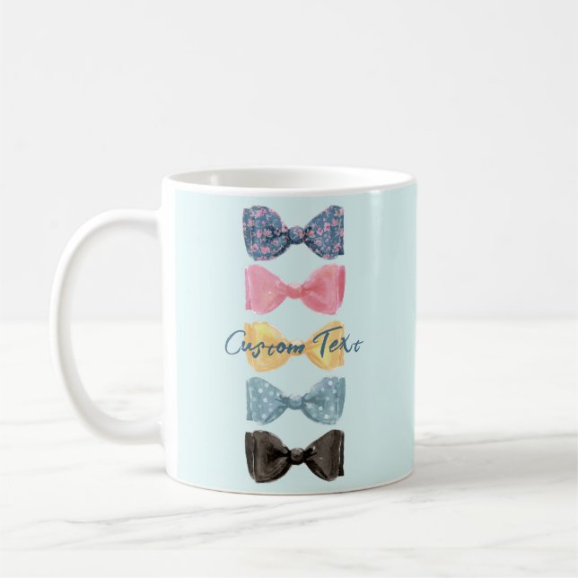 Benutzerdefinierte Bow-Krawatte Kaffeetasse (Links)