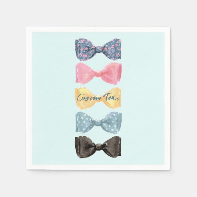 Benutzerdefinierte Bow-Krawatte Serviette (Vorderseite)