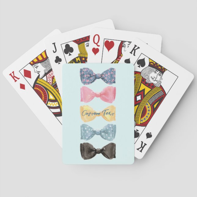 Benutzerdefinierte Bow-Krawatte Spielkarten (Rückseite)