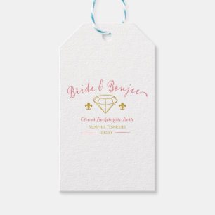 Benutzerdefinierte Braut Boujee Diamant Junggesell Geschenkanhänger