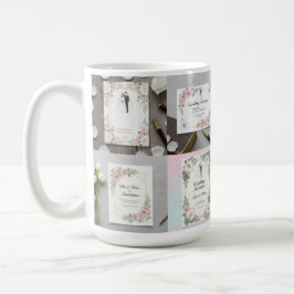 Benutzerdefinierte Braut-und Bräutigam-Illustratio Kaffeetasse