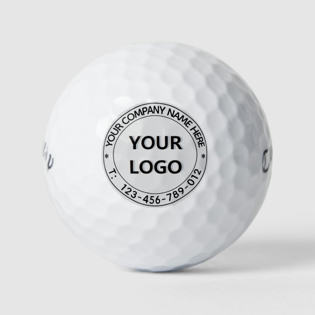 Benutzerdefinierte Briefmarke für Ihr Firmenlogo Golfball (Vorderseite)