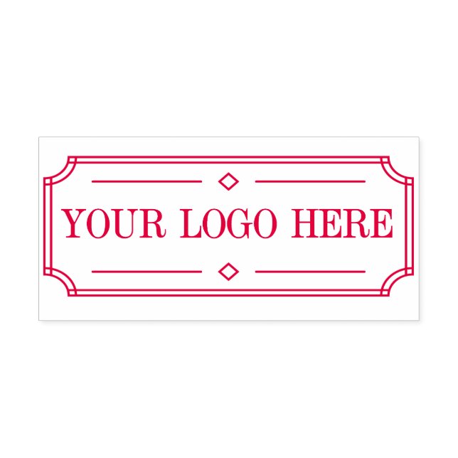 Benutzerdefinierte Briefmarke mit Ihrem Logo-Gesch Permastempel (Design)
