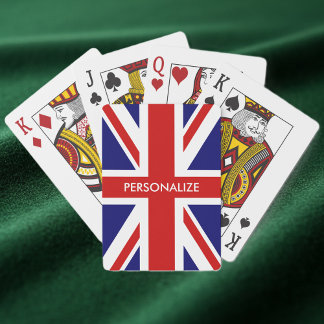 Benutzerdefinierte Britische Union-Jack-Flagge Spielkarten