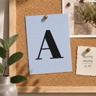 Benutzerdefinierte Buchstabe Postkarte Blaue Anf