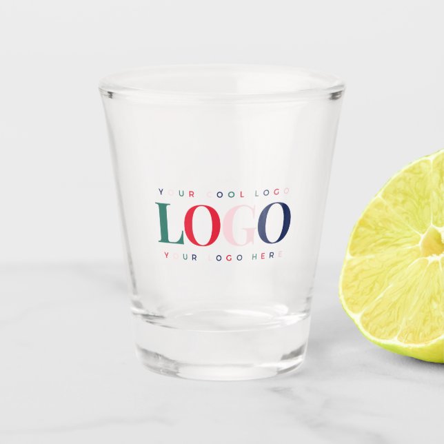 Benutzerdefinierte Business Company Rectangle farb Schnapsglas (Vorderseite)