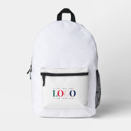 Benutzerdefinierte Business Company Rectangle Logo Bedruckter Rucksack