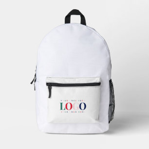 Benutzerdefinierte Business Company Rectangle Logo Bedruckter Rucksack
