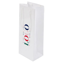 Benutzerdefinierte Business Company Rectangle Logo Geschenktüte Für Weinflaschen