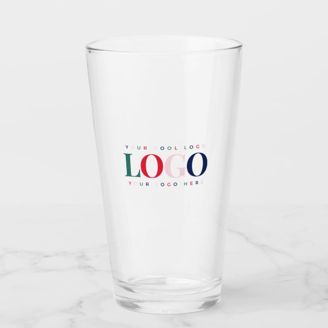 Benutzerdefinierte Business Company Rectangle Logo Glas (Vorderseite)