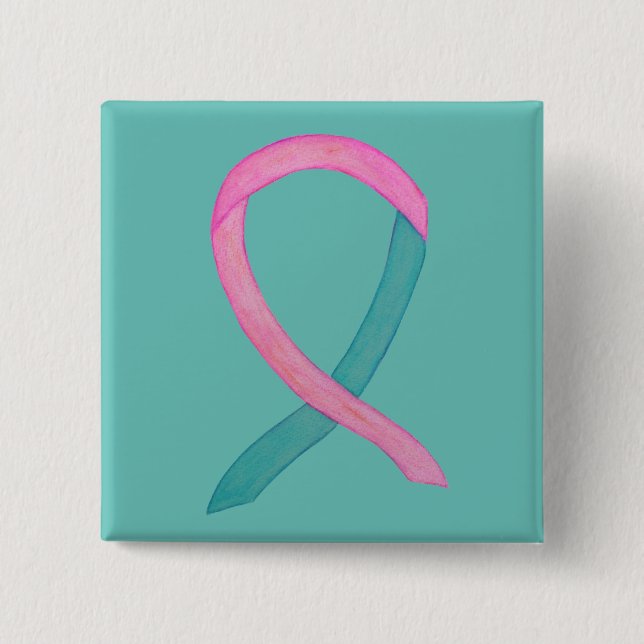 Benutzerdefinierte Button-Buttone mit rosa und Aqu Button (Vorderseite)