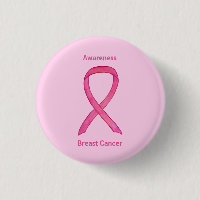 Benutzerdefinierte Button für das rosa Brustkrebs-