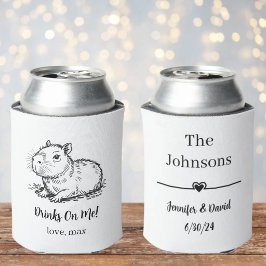 Benutzerdefinierte Capybara-Hochzeit Dosenkühler