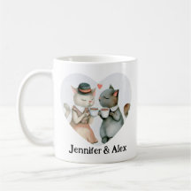 Benutzerdefinierte Cat Couple-Namen Personalisiert
