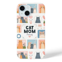 Benutzerdefinierte "Cat Mama" iPhone Case