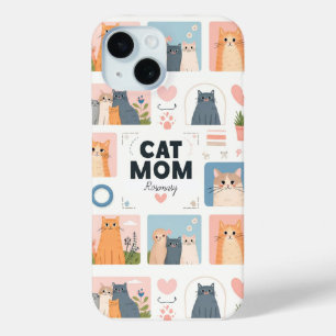 Benutzerdefinierte "Cat Mama" iPhone Case