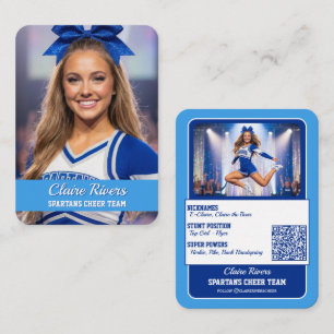 Benutzerdefinierte Cheerleader-Handelskarten Teamk Visitenkarte