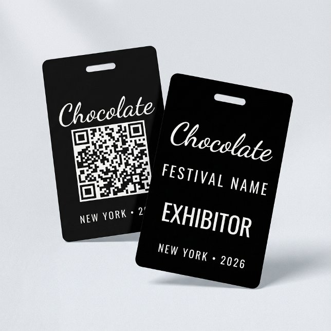 Benutzerdefinierte Chocolate Festival QR-Code Auss Ausweis (Von Creator hochgeladen)