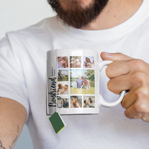 Benutzerdefinierte Collage mit Foto des Freundes Kaffeetasse