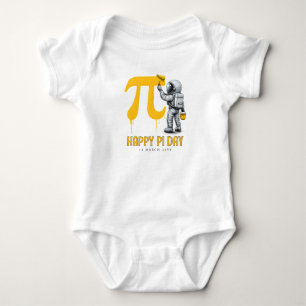 Benutzerdefinierte coole Astronautenmalerei Pi-Sym Baby Strampler