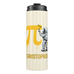 Benutzerdefinierte coole Astronautenmalerei Pi-Sym Thermosbecher