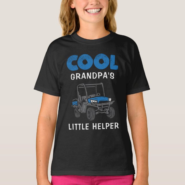 Benutzerdefinierte Coole Großkindfamilie T-Shirt (Vorderseite)