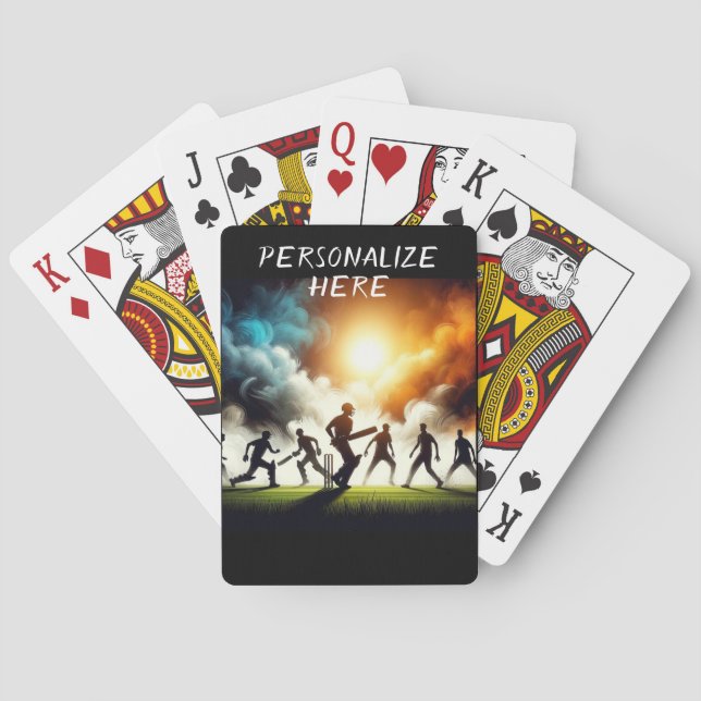 Benutzerdefinierte Cricket Playing Cards: Erhöhen  Spielkarten (Rückseite)