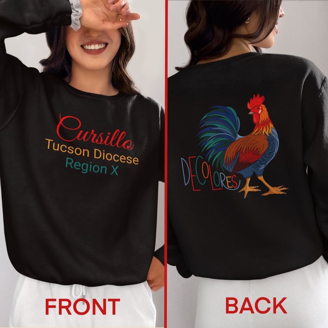 Benutzerdefinierte Cursillo DeColores mit Diözese  Sweatshirt (Von Creator hochgeladen)