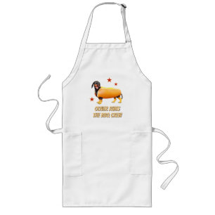 Benutzerdefinierte Dachshund BBQ Crew Lustiger Wie Lange Schürze