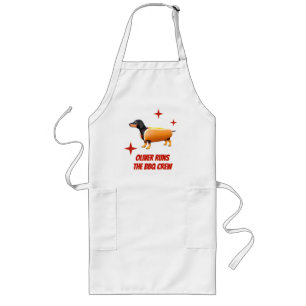 Benutzerdefinierte Dachshund BBQ Crew Lustiger Wie Lange Schürze
