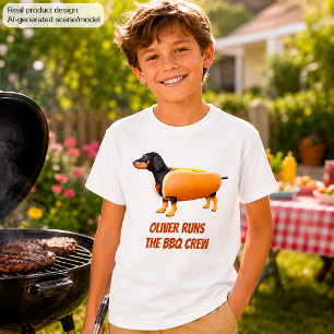 Benutzerdefinierte Dachshund BBQ Crew Lustiger Wie T-Shirt