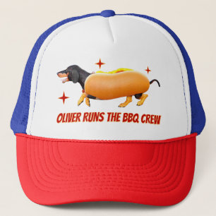 Benutzerdefinierte Dachshund BBQ Crew Lustiger Wie Truckerkappe