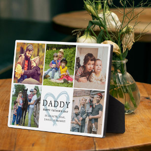 Benutzerdefinierte Daddy Frohen Vatertag Hübsche F Fotoplatte