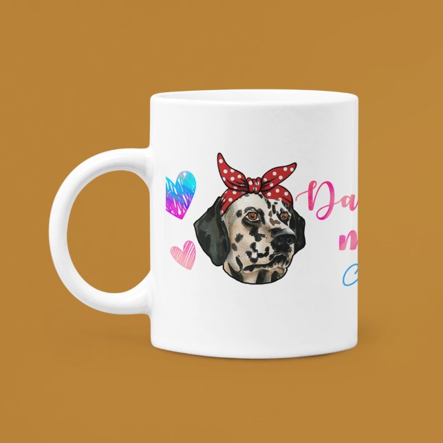 Benutzerdefinierte Dalmatiner-Mutter Süße Mutterta Kaffeetasse (Von Creator hochgeladen)