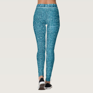 Benutzerdefinierte Damen-Aktivkleidung Faux-Denim- Leggings