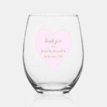 Benutzerdefinierte Dankeschön-Diamanten Rosa Herz