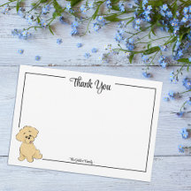Benutzerdefinierte Dankeschön-Goldendoodle-Welpen-