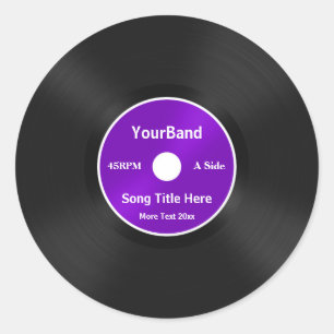 Benutzerdefinierte Datensatzpersonalisierung Runder Aufkleber