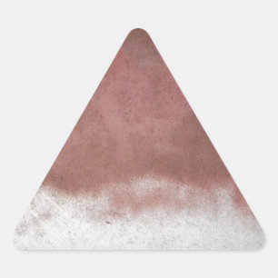 benutzerdefinierte Deluxe rosa und weiß Dreieckiger Aufkleber