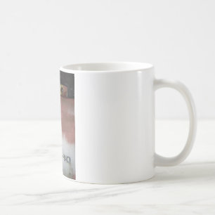 benutzerdefinierte Deluxe rosa und weiß Kaffeetasse