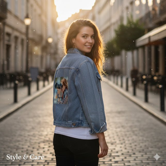 Benutzerdefinierte Denim-Jacke mit Ihrem Bild oder Jeansjacke (Custom Denim Jacket with Your Image or Artwork)