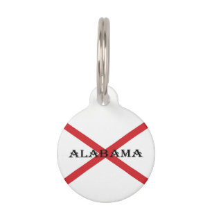 Benutzerdefinierte Details zu Alabama und Flag Haustiermarke